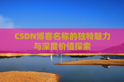 CSDN博客名称的独特魅力与深度价值探索